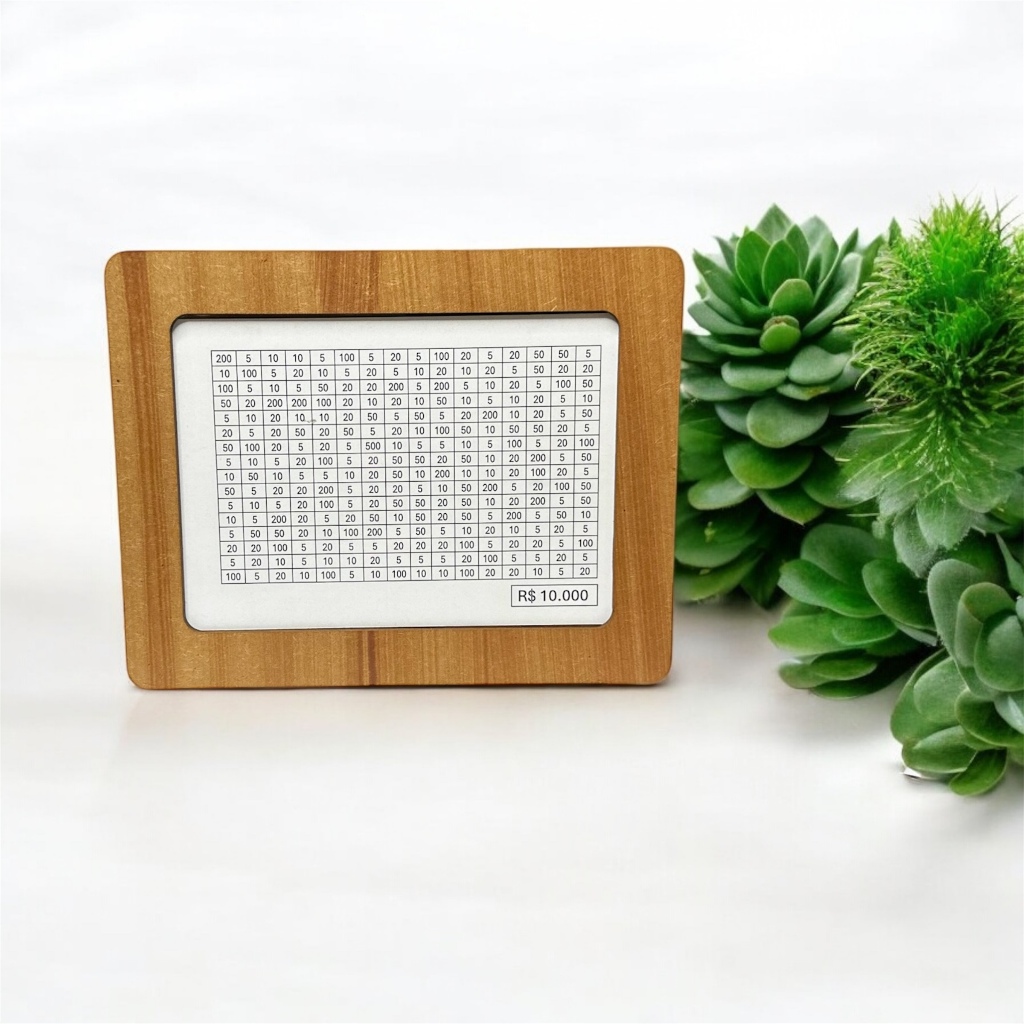 Woodbox Em MDF Marrom Cofre Para Guardar 1000 5000 10000 Metodo Japones ...