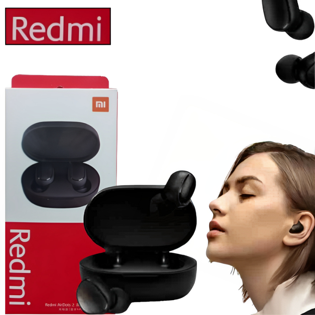 fone de ouvido bluetooth sem fio 5.0 xiaomi redmi airdots TSW preto são ...