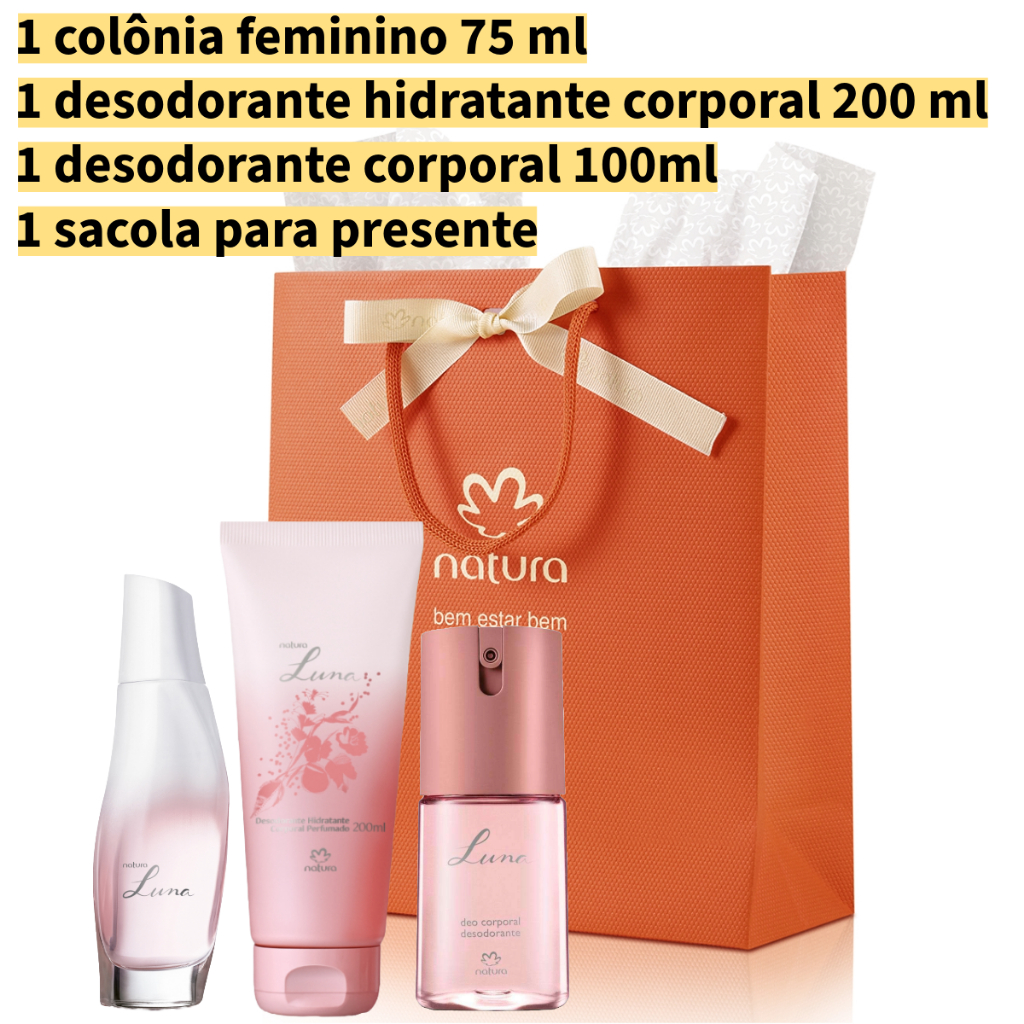 kit Presente Natura Luna tradicional (ORIGINAL E LACRADO