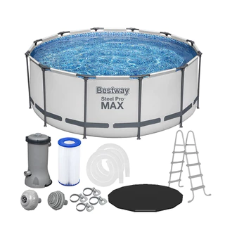 Piscina Estrutural 10250L Pro Max + Capa + Escada + Filtro 110V ou 220V Bestway