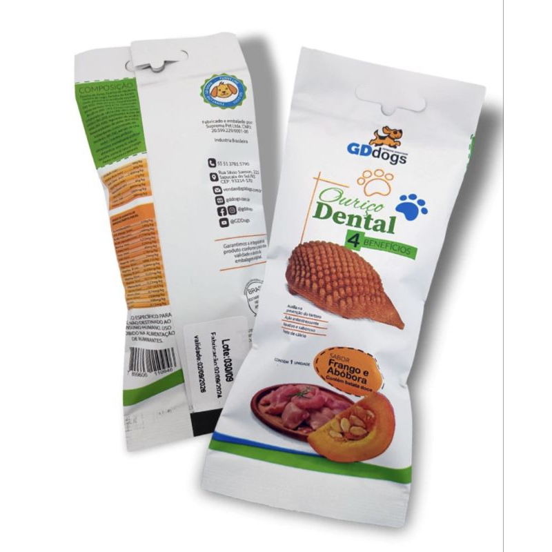 PETISCO PARA CÃES - OURIÇO (KIT 5 Unid) - MORDEDOR COMESTÍVEL em Oferta na Shopee