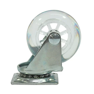Rodizio Giratorio Transparente 3" 40kg Bestfer em Oferta na Shopee