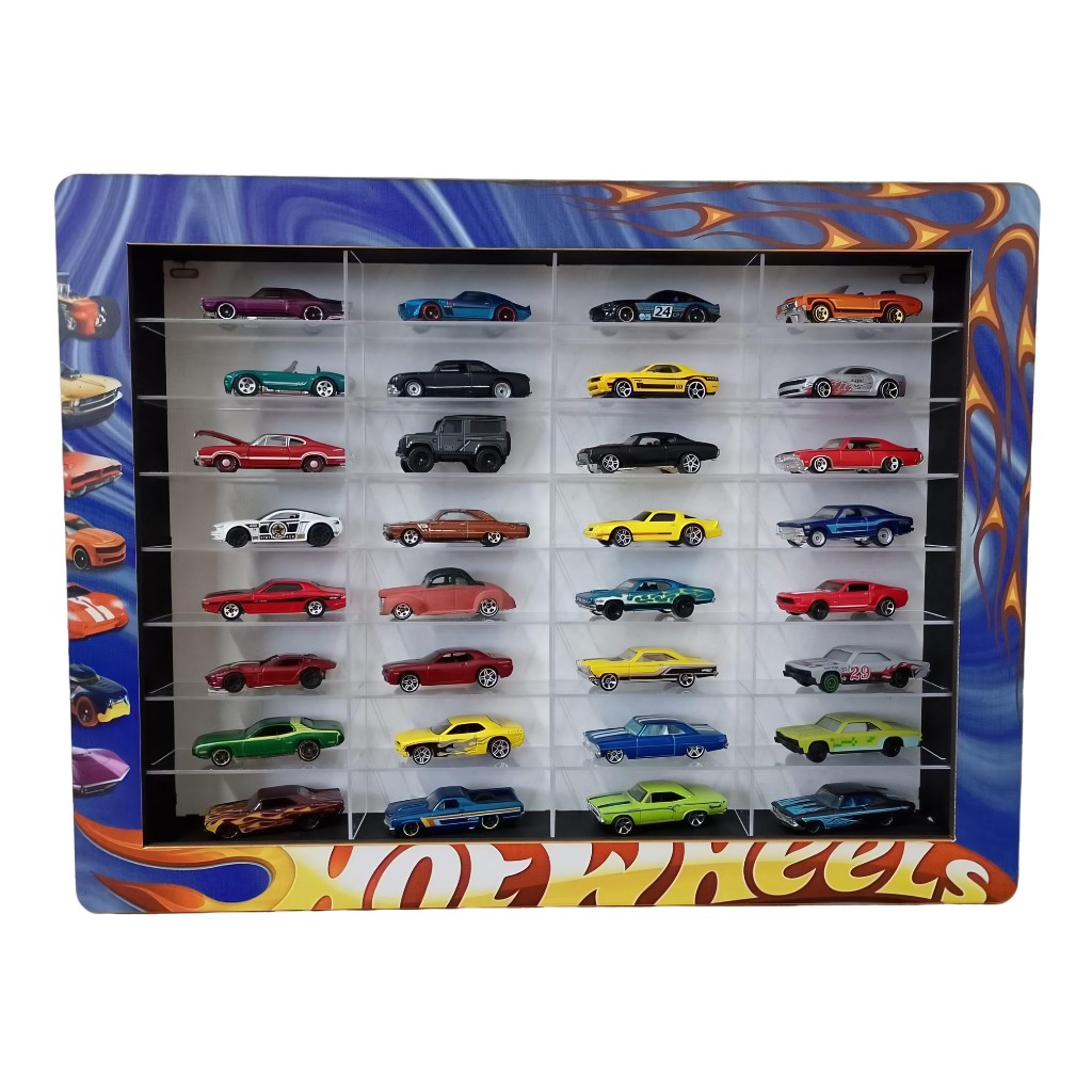 Prateleira para Hot Wheels com Portas de Correr e Divisórias | Shopee ...