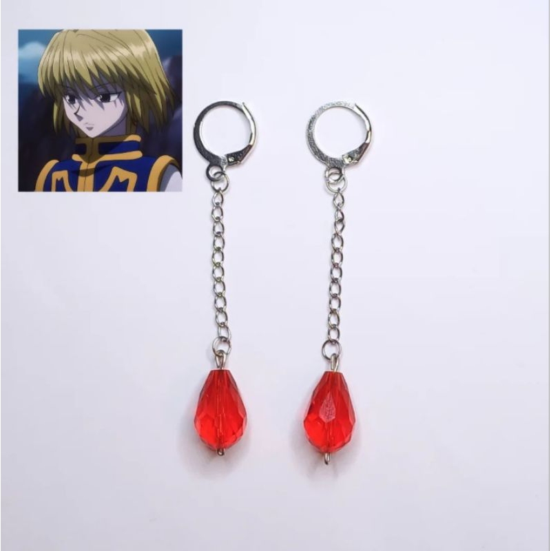 Zaky Anime HXH Kurapka Cosplay cinque dita anello bracciale Hunter Charm orecchini per donne uomini – Best Stuff per collezione gioielli Halloween cosplay regali con adesivi 22 pezzi
