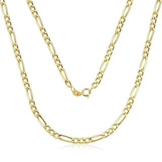 Corrente de Ouro 18k Grumet 3x1 60cm com 3mm em Oferta na Shopee