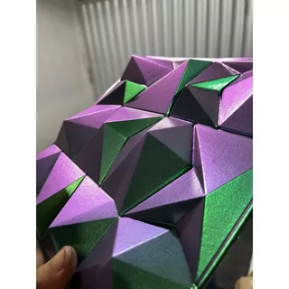 Tinta automotiva base poliester camaleao verde/roxo