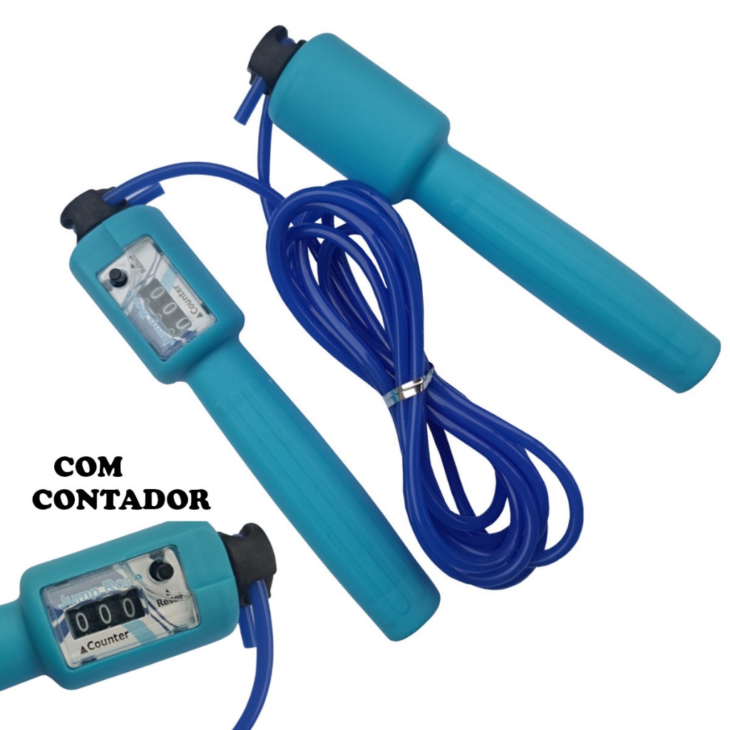 Corda de Pular Com Contador Crossfit Jump Exercícios Academia | Shopee ...