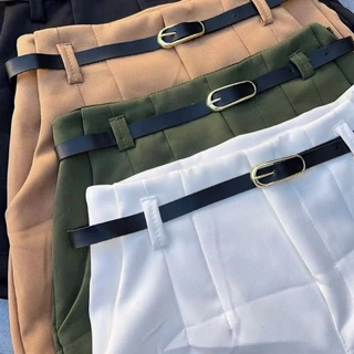Short Feminino Alfaiataria Com Cinto Cintura Altura Várias Cores Lindas