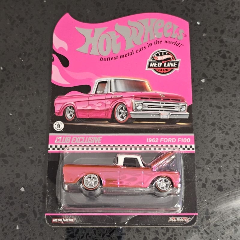 Hot Wheels Red Line Club RLC 1962 Ford F100 Spectraflame Arancione, Scala 1:64, Limited - Foto 4