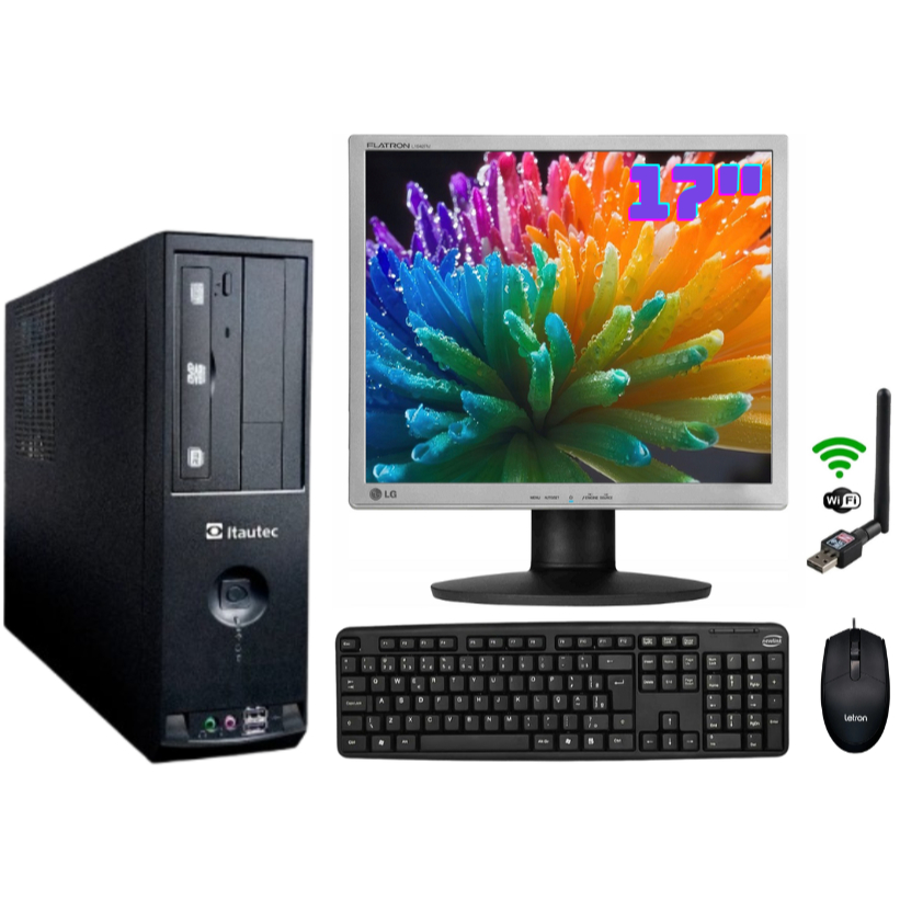Computador Completo Amd Phenom X2 6gb Ddr3 500GB Hd Wifi Tela 17