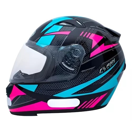 Capacete Fechado New Spark Flash Spider Moto Sportivo Preto Fosco
