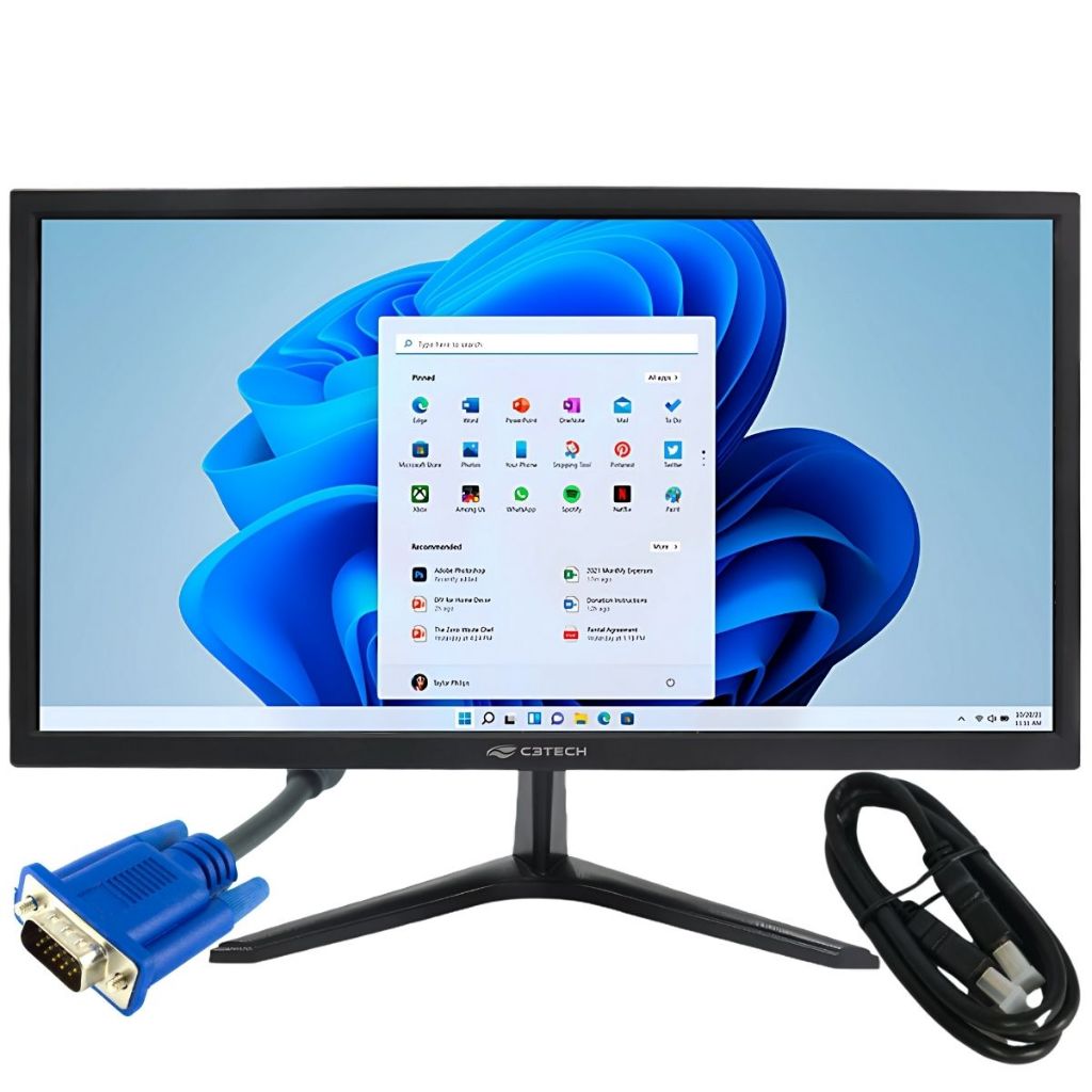Monitor C3-Tech 19 polegadas Alta qualidade IPS VGA e HDMI Full HD ...