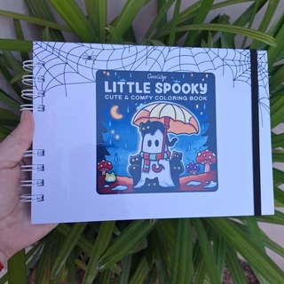 Little Spooky Livro para Colorir Cute e Comfy Folhas 120g Caderno de Desenho para Pintar Capa Dura em Oferta na Shopee