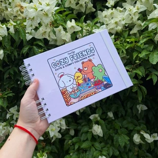 Livro para Colorir Cozy Friends com 44 Folhas Caderno de Desenho para Pintar Capa Dura Spooky pintura em Oferta na Shopee