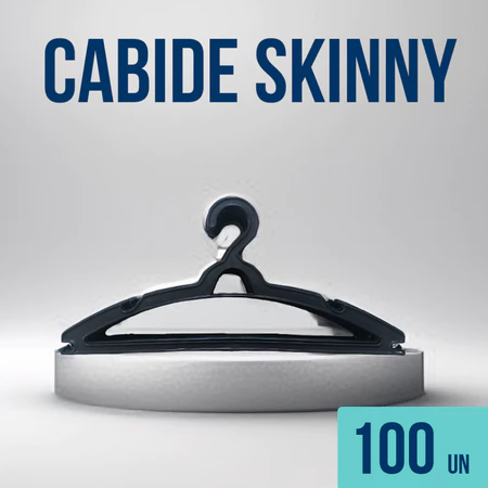 Kit de cabides preto skinny de plástico resistentes guarda roupas organizador