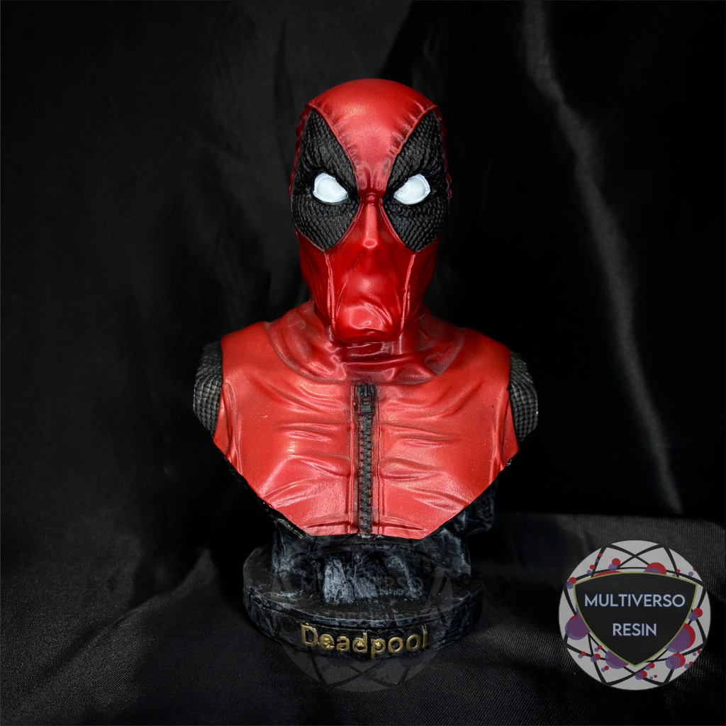 Estátua/Escultura Busto Deadpool Resina 3D Médio | Shopee Brasil