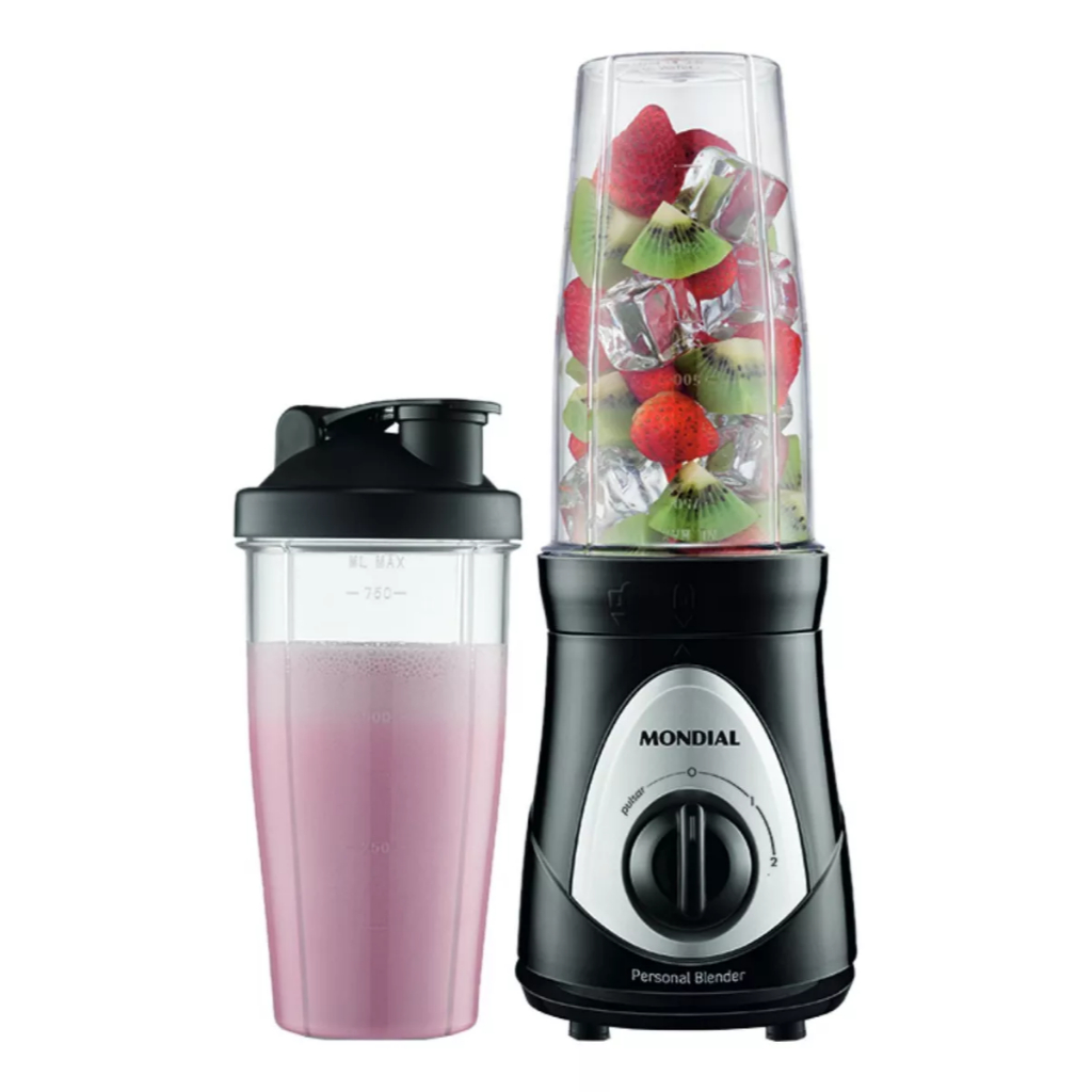 Liquidificador Portátil Mondial Personal Blender Dg01 750 Ml Cor Preto 127v
