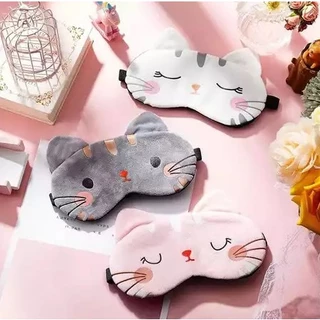 Máscara De Dormir Tapa Olhos Descanso Bolsa Gel Gato Gatinho Para Adultos e Crianças - Gat em Oferta na Shopee