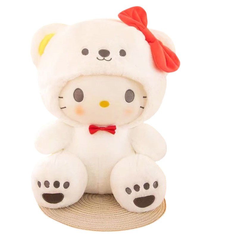 Pelucia Hello Kitty Urso Infantil Antialérgico Branca Artesanal ...