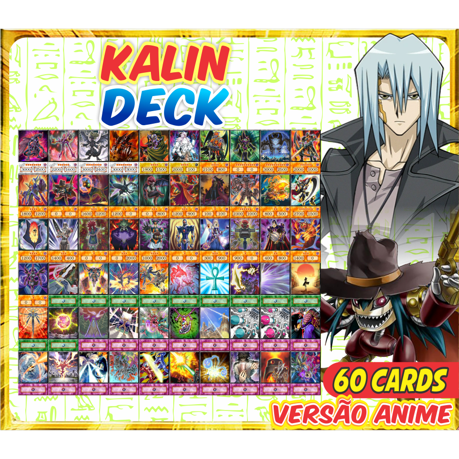 yugioh 5ds kalin deck Kalin (60 Cards) Deck Yugioh 5ds +27 Raro, Caixa & Campo à montar
