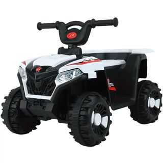 Quadriciclo Elétrico Infantil 6v Carrinho Andador Zippy Toys com Farol e Marcha Frente e Ré