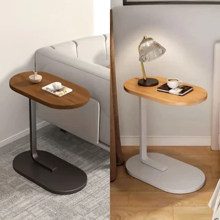 Mesa De Apoio Lateral Para Notebook Luminária Portátil Sofá Cama Luxo - Ferro e MDF
