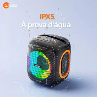 Basike Caixa De Som Portátil Bluetooth HiFi Subwoofer Tws1+1 Ipx5 Com Rgb/FM Speaker RAD127 em Oferta na Shopee