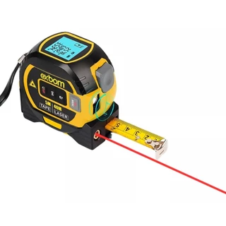 Trena Digital Com Nível Laser e Fita Métrica 4D Multi em 1 Com Visor TEM-Q65 EXBOM
