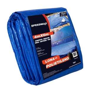 Lona 6x4 Mt Azul Plastica Impermeavel Festa Barraca Camping