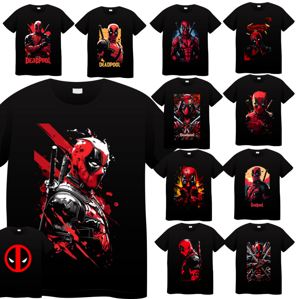 Camiseta Dead Pool 100% Algodão unissex | Shopee Brasil