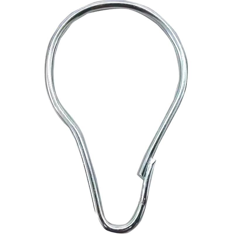 Gancho Pera Para Cortina 7cm Zincado