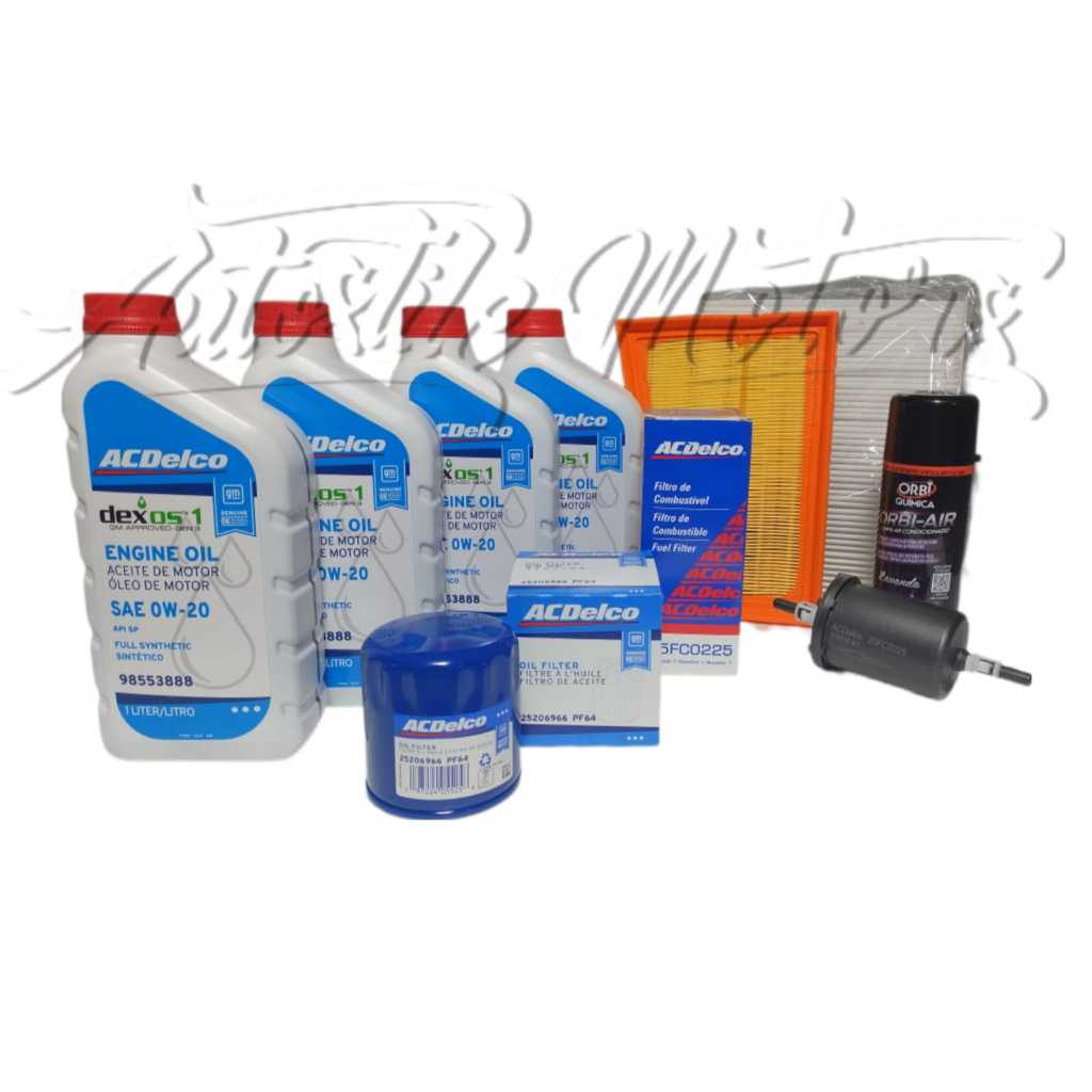 Kit Revisão Onix Novo Aspirado 0w20 Dexos 1 Geração 3 Sintético ACDelco ...