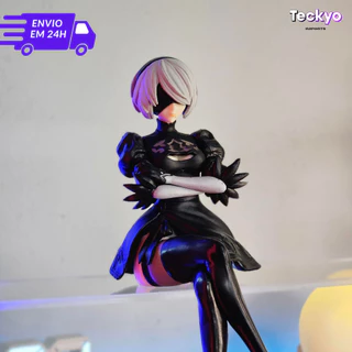 Action Figure Nier Automata de 15cm 2B Boneca de Anime para Setup Gamer