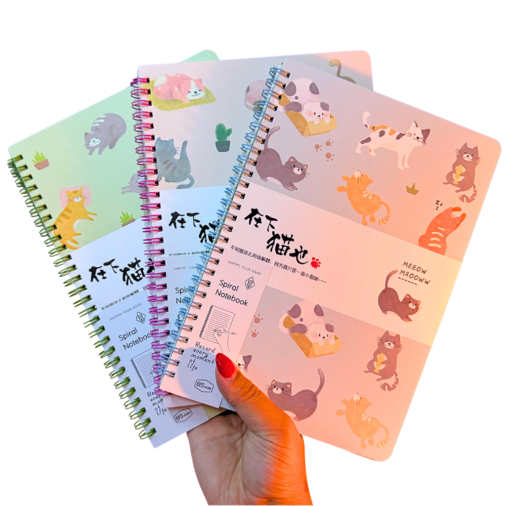 Caderno Cut Cat Gatinhos B5 - 64 Folhas