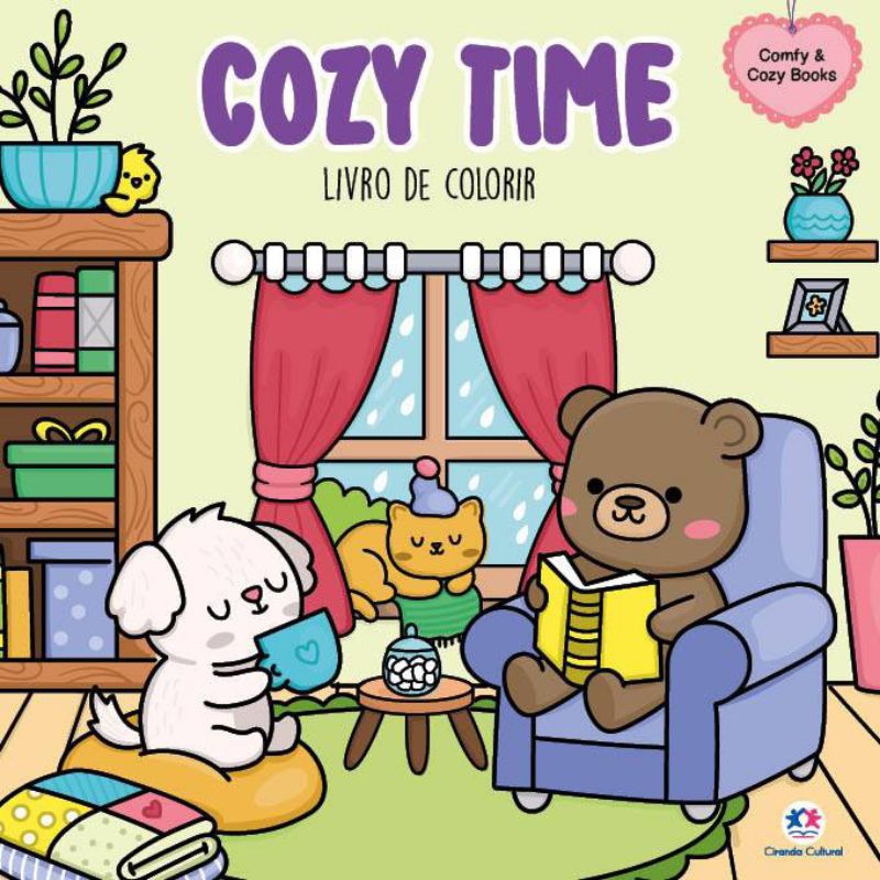Cozy Time - Livro de Colorir | Shopee Brasil