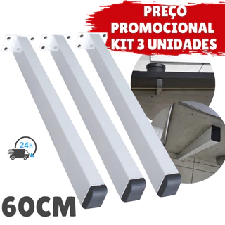 Kit 3 Grapa 60cm Para Pia Cozinha Suporte De Parafusar Para Mesa Bancada Tanque Pia Banheiro