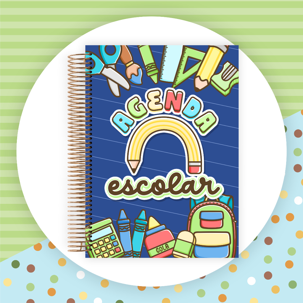 Agenda Escolar 2025 Personalizada com Nome | Shopee Brasil