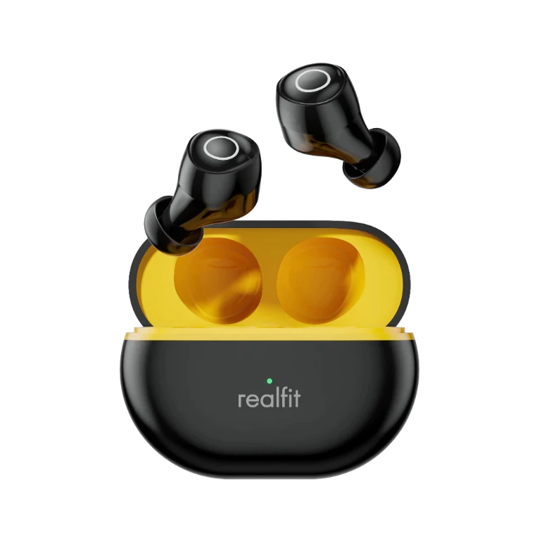 Fone Sem Fio Realfit F4 Mini ANC Bluetooth 5.4 Original Intra auricular