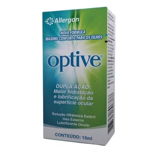 Optive colírio lubrificante para irritação e secura nos olhos 15 mL ...