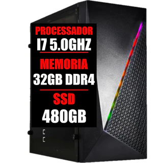Pc Gamer Desktop I7 10 Geração 5.0Ghz / 32gb Ram Ddr4 / Ssd 480Gb