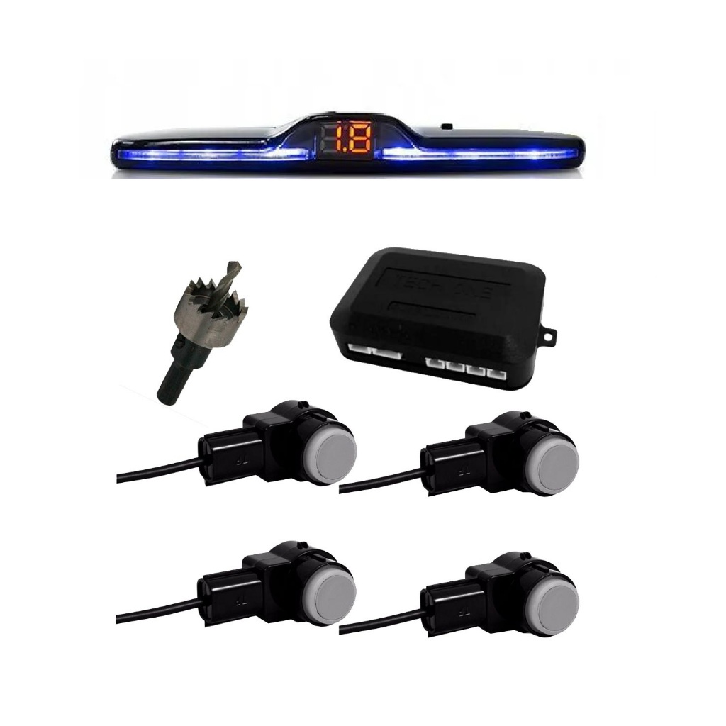 Sensor De Ré Estacionamento Oem Modelo Embutido Original Prata | Shopee ...