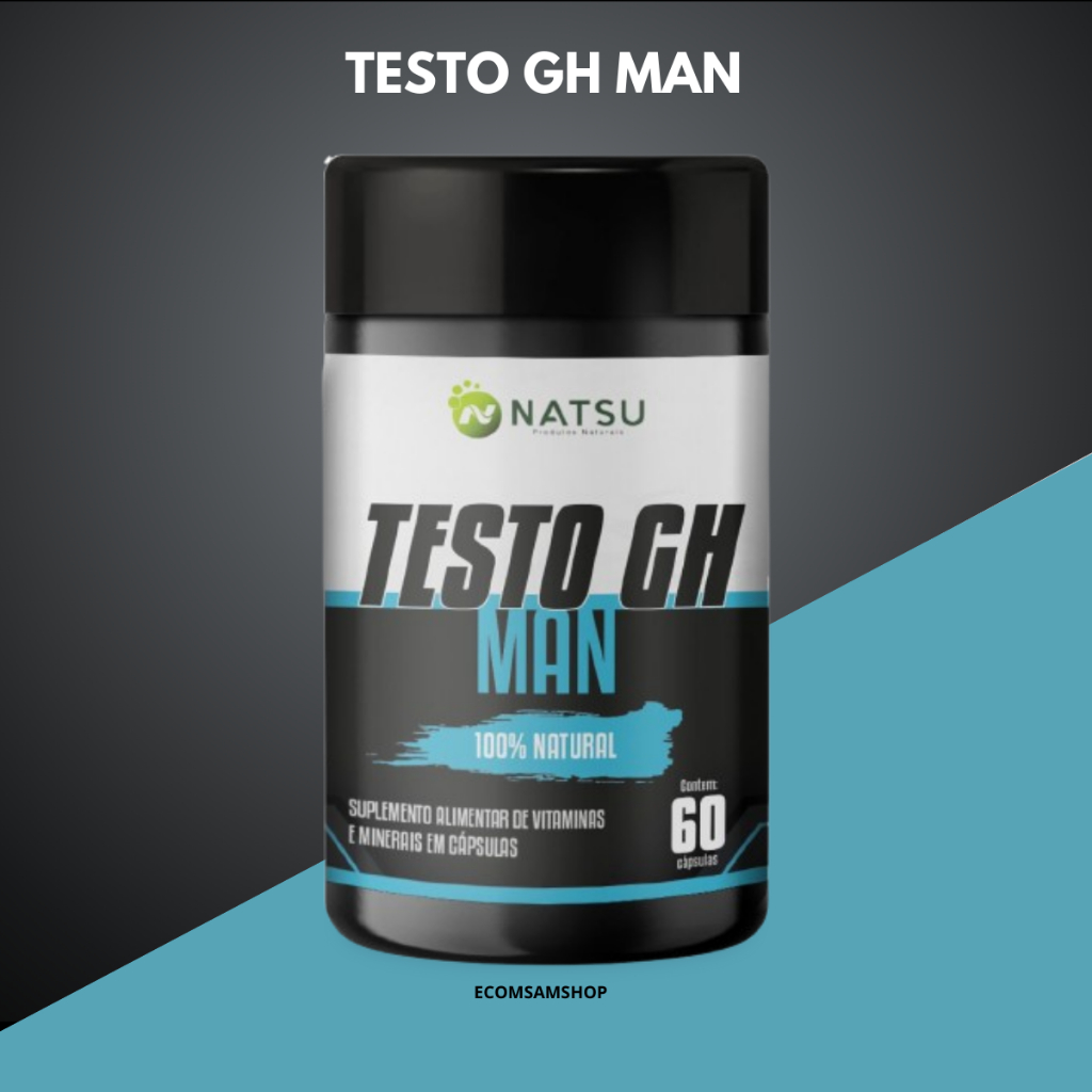 Testo Gh masculino 60 capsulas 1,35g Original para Homens - Natsu ...