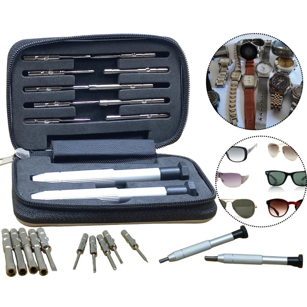 Conjunto de chave de fenda para óculos de 10 peças sortimento de ferramentas ópticas