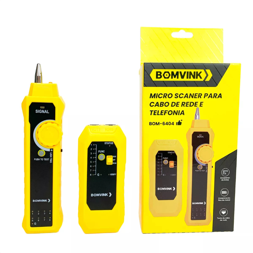 Micro Scaner Para Cabo De Rede E Telefonia bom-6404 | Shopee Brasil