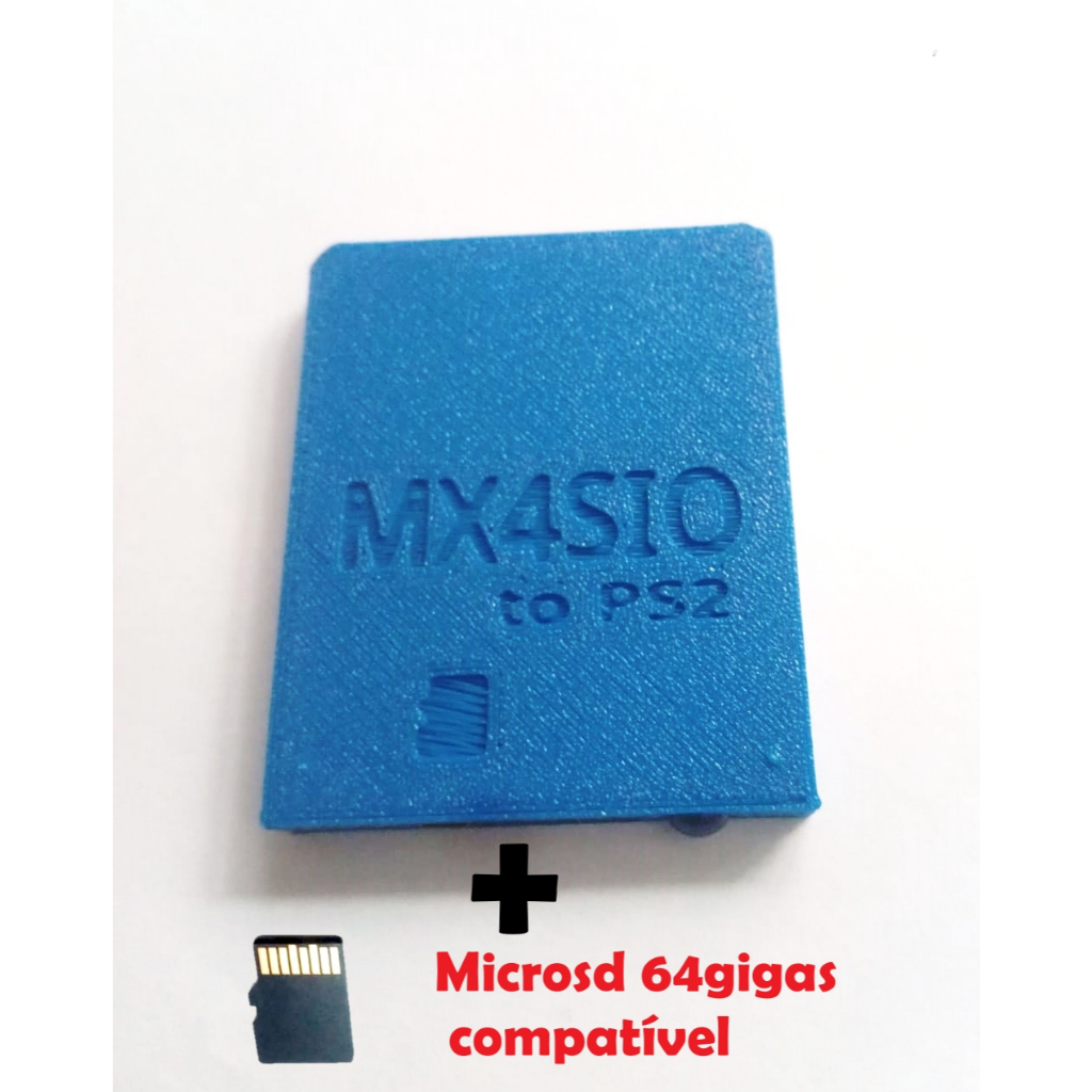 KIT MX4SIO + MicroSD 64g Adaptador leitor cartão de memória para