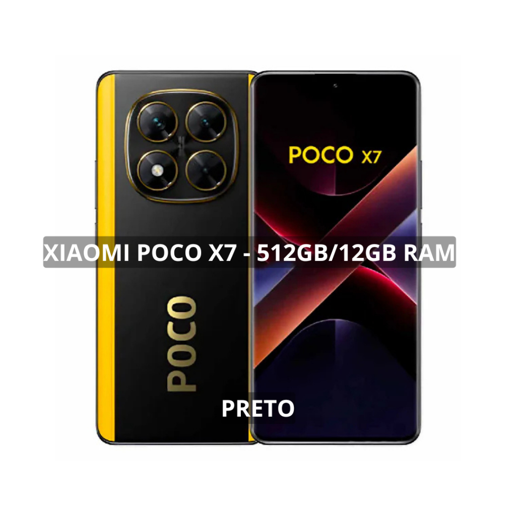 Xiaomi Poco X7 5G 512GB 12GBRAM, Processador Dimensity 7300-Ultra