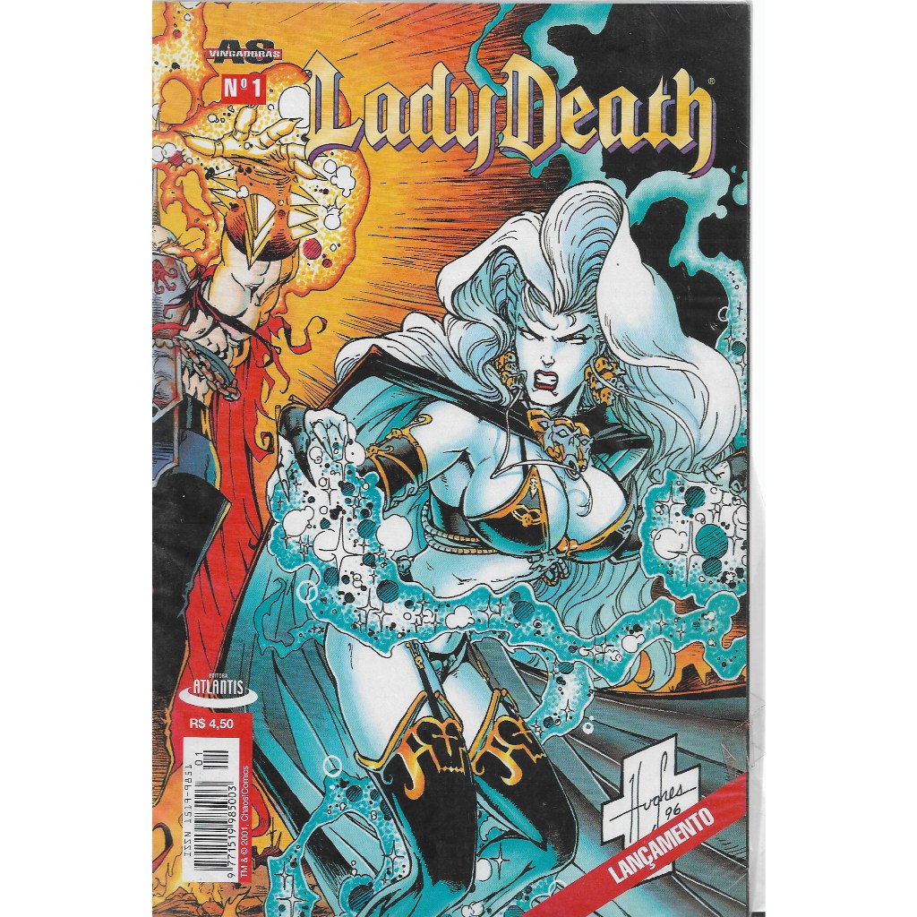 Lady Death - Vol.1 a 4 - Editora Atlantis - Ensacada - Em