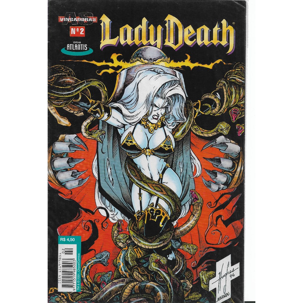 Lady Death - Vol.1 a 4 - Editora Atlantis - Ensacada - Em