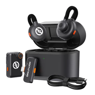 Microfone Hollyland Lark M2s Duo Combo Sem Fio Preto em Oferta na Shopee