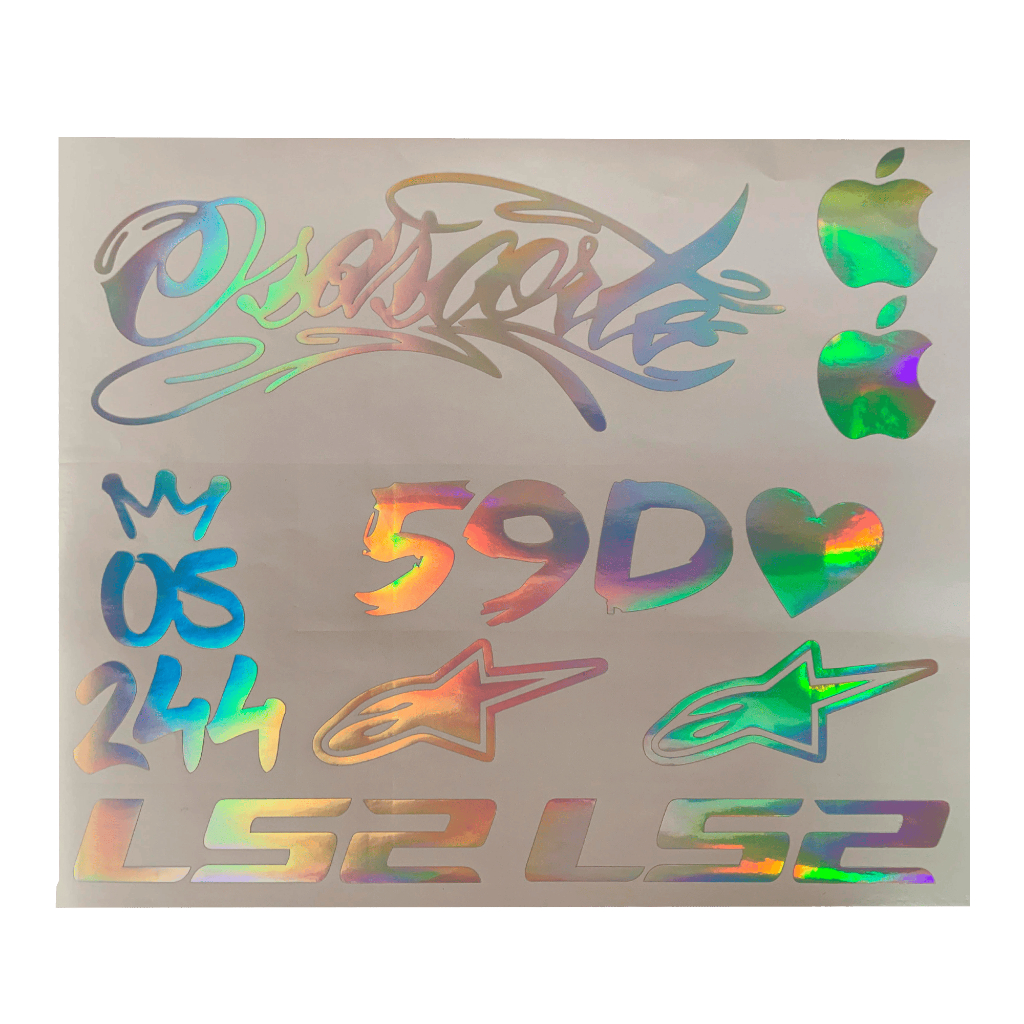 Kit Adesivos Holográfico Para Moto 244 59d Alpinestars Bike